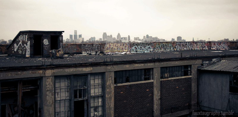 The Motor City, Packard Plant (Detroit) CC-BY-SA 2.0 :: Joseph Stevenson / Flickr
